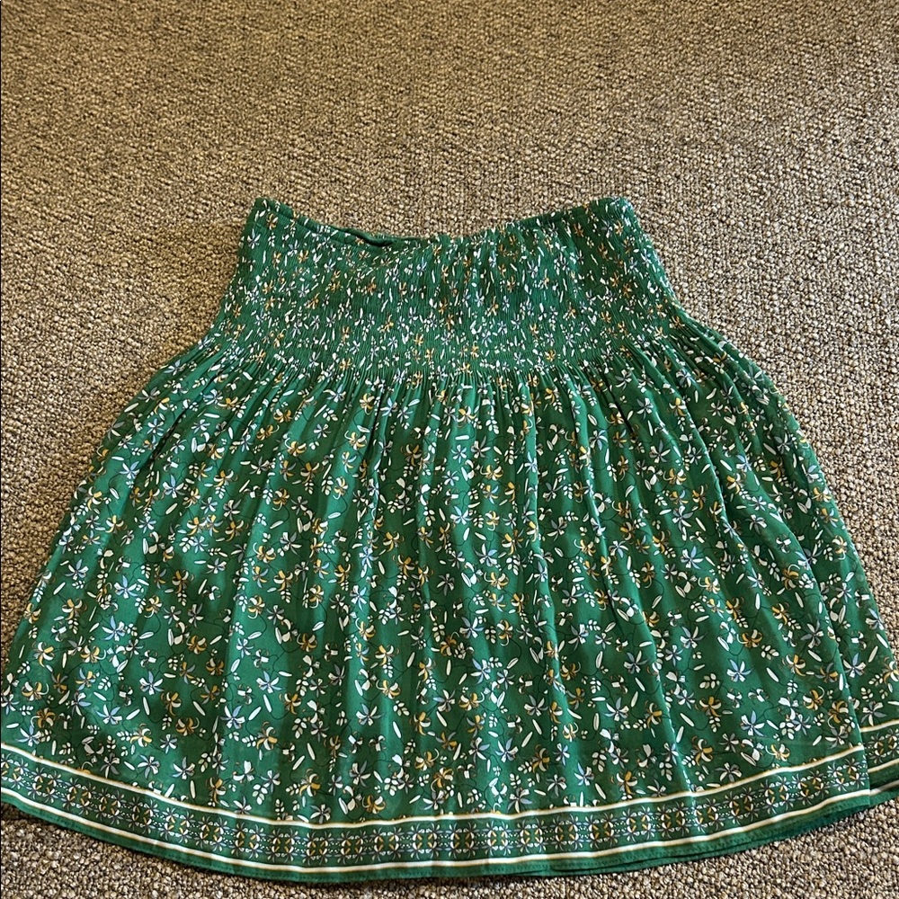 Max Studio Floral Green Skirt